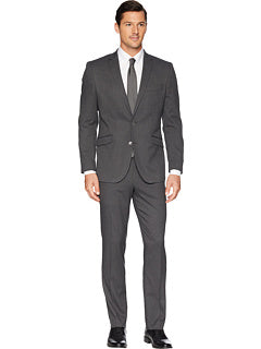 Kenneth Cole Mens Slim fit 2 Piece Suit 38 S / 31 Waist Gray Check Stretch