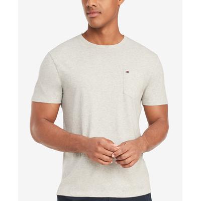 Tommy Hilfiger Men's Short Sleeve Crewneck T Shirt Light Grey 2XL