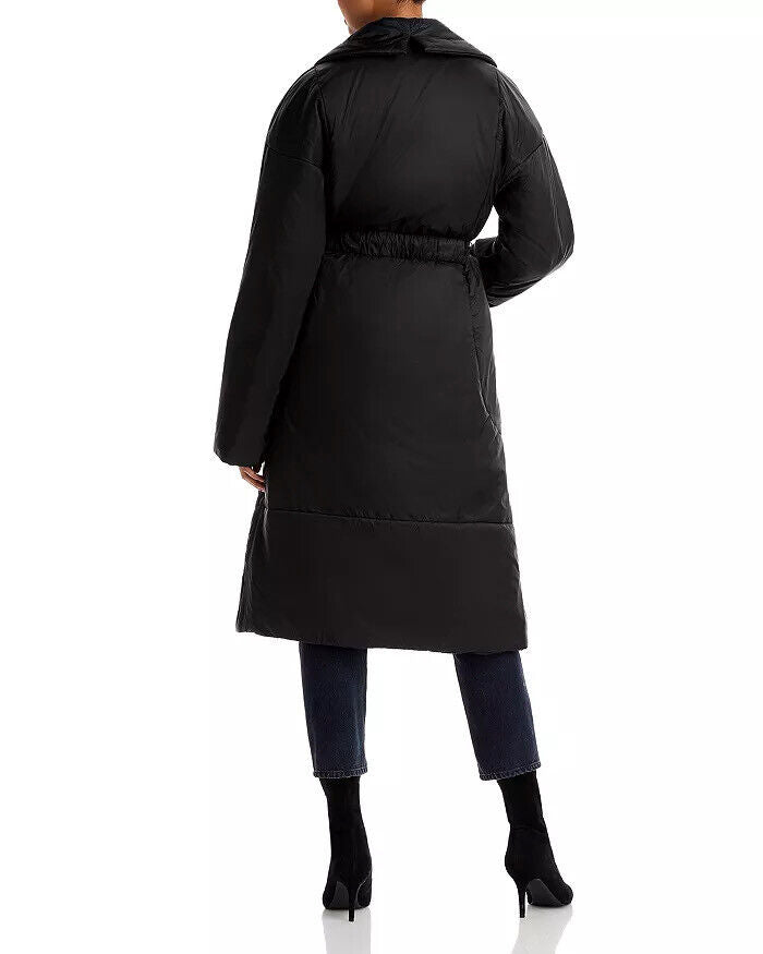 OOF WEAR Belted Puffer Coat Womens Black 40
