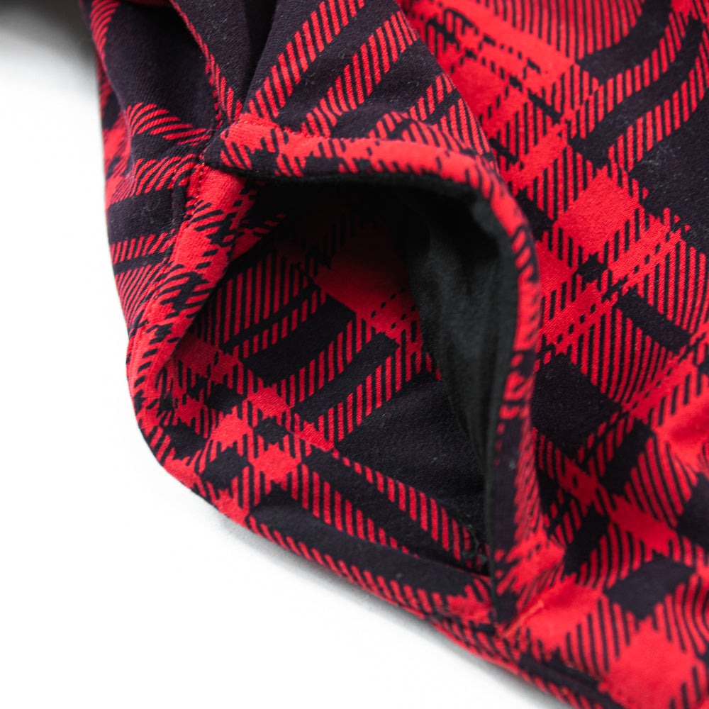 Polo Ralph Lauren Men's Bear Fleece Patchwork Hoodie Sweatshirt XL Red Plaid