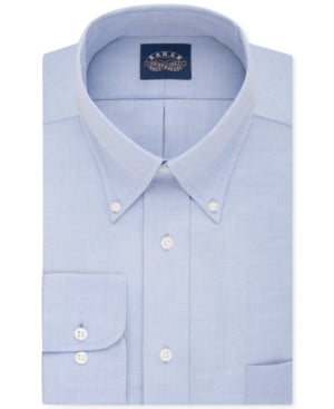 Eagle Men's Classic Fit Button Down Dress Shirt Navy Blue 14.5 / 32 - 33