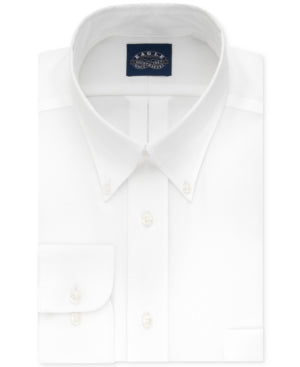 Eagle Men's Big Tall Classic-Fit Button Down Dress Shirt White 20 34 35