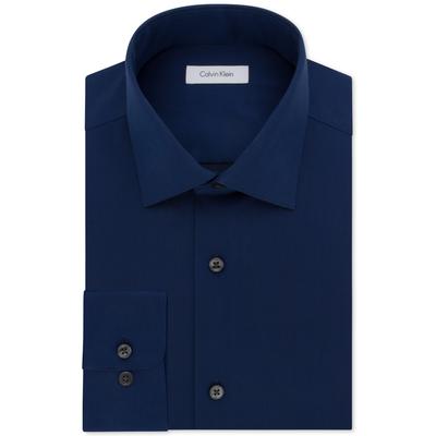 Calvin Klein Men's Steel Classic Fit Non Iron Herringbone Dress Shirt 16 32 33