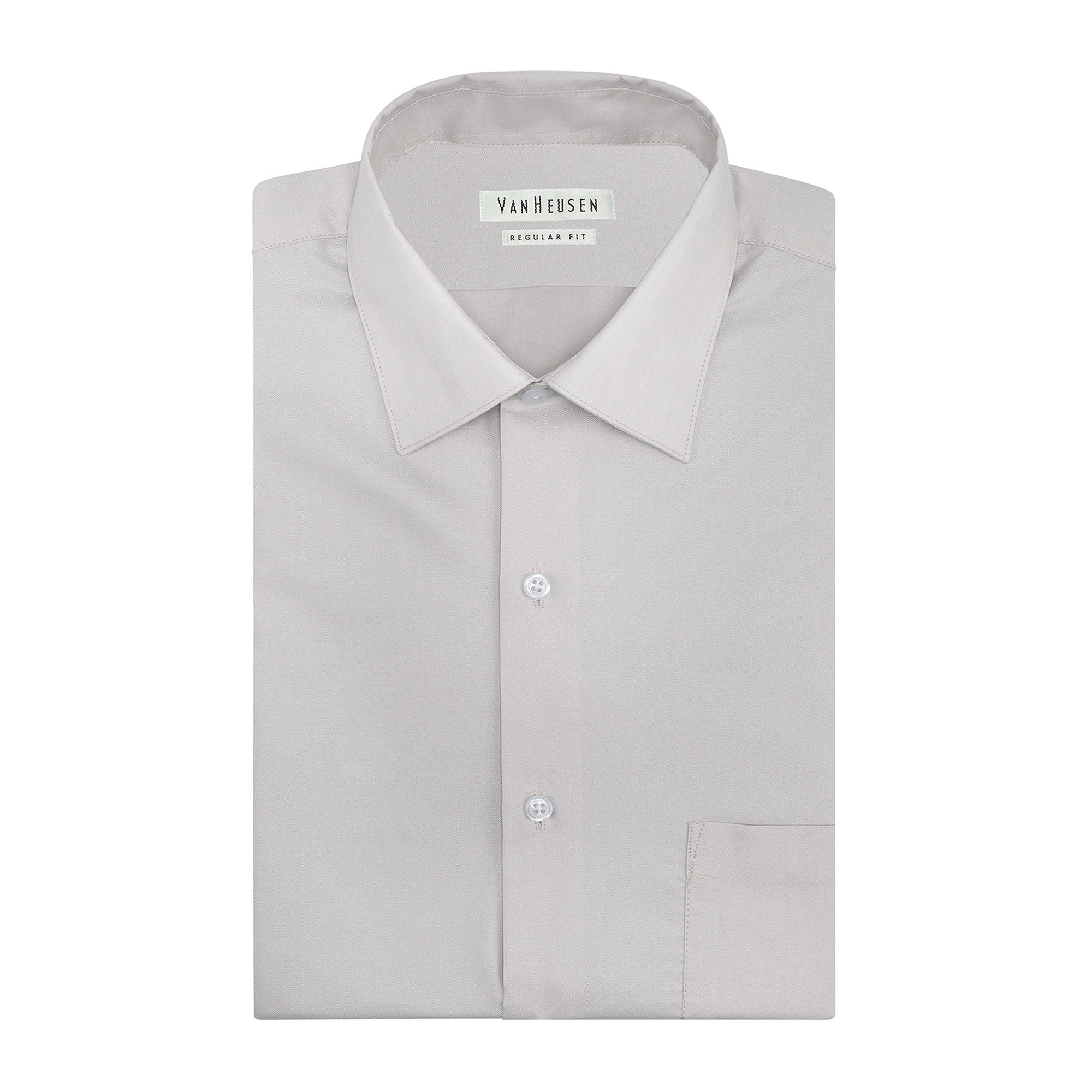 Van Heusen Men's Classic-Fit Herringbone Dress Shirt 17 34/35