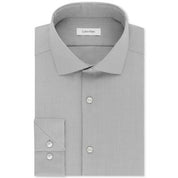 Calvin Klein Mens Slim fit Dress Shirt Large 16.5 in 34-35 Smokey Grey