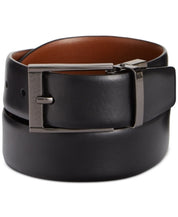 Perry Ellis Mens Reversible Scratch Leather Belt in Black Brown Size 32