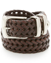 Perry Ellis Portfolio Braided Brown Belt Size 32