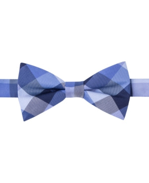 Tommy Hilfiger Mens Classic fit Bow Tie Necktie Pocket Square One Size Blue