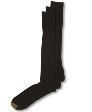 Gold Toe Mens Adc Canterbury 3 Pack Crew Dress Socks Brown One Size