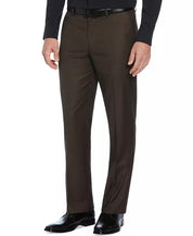 Perry Ellis Mens Modern fit Dress Pants 36 / 32 Brown Solid