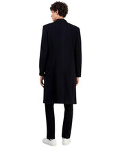 Michael Kors Mens Classic fit PURE CASHMERE Overcoat 42 R Black Solid
