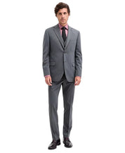 Dkny Mens Modern fit 3 Piece Vested Suit 40 S Pants 33 / 30 Gray Pin Dot