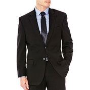Haggar Mens Classic fit Suit Jacket Blazer 44 R Black Solid
