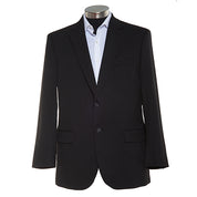 J.m. Haggar Men's Classic Fit Sharkskin Sport Coat Blazer Dark Blue 46R