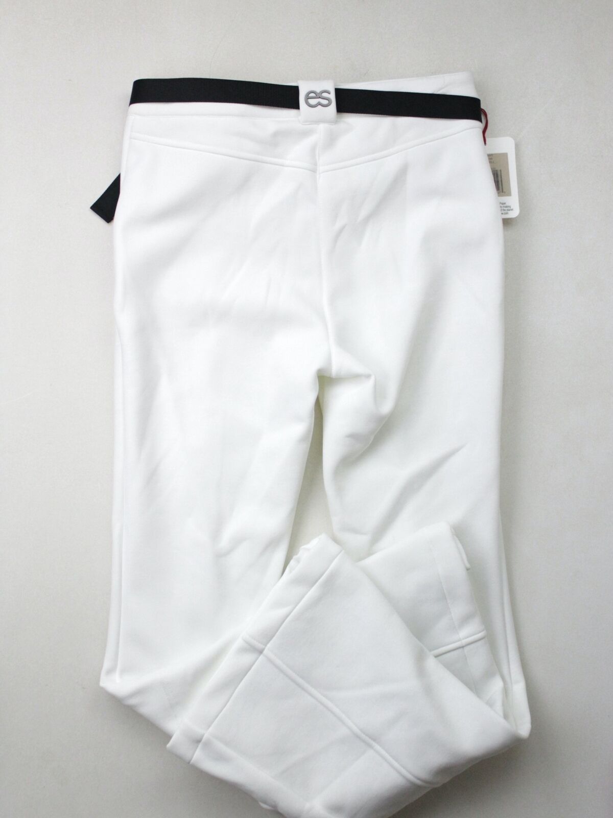 ERIN SNOW Womens Zola belted flared ski pants Size 8 White