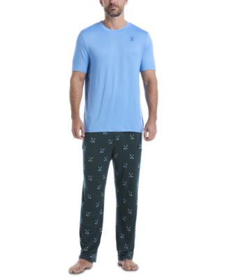 PGA Tour Mens Print Lounge Shirt June Bug Large