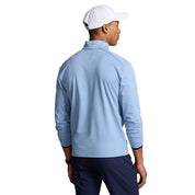 Ralph Lauren Polo Mens Quarter Zip Long Sleeve Golf Sweatshirt Light Blue Small