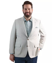 Haggar Mens Classic fit Sport Coat Blazer 50 L String Beige Solid