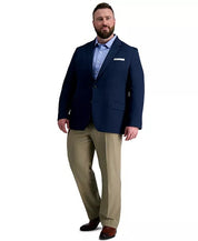 Haggar Mens Classic fit Sport Coat Blazer 50 R Navy Blue Solid