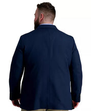 Haggar Mens Classic fit Sport Coat Blazer 50 R Navy Blue Solid