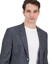 Hugo Boss Mens Modern fit Wool Sport Coat Blazer 44 L Gray Solid