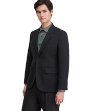 Hugo by Hugo Boss Men's Modern-Fit Seersucker Sport Coat Blazer 38S Black
