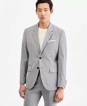 Hugo Boss Mens Modern-Fit Dark Gray Sui Dark Grey 40R