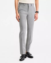 Hugo Boss Mens Modern fit Wool Dress Pants 38 / 30 Gray Solid