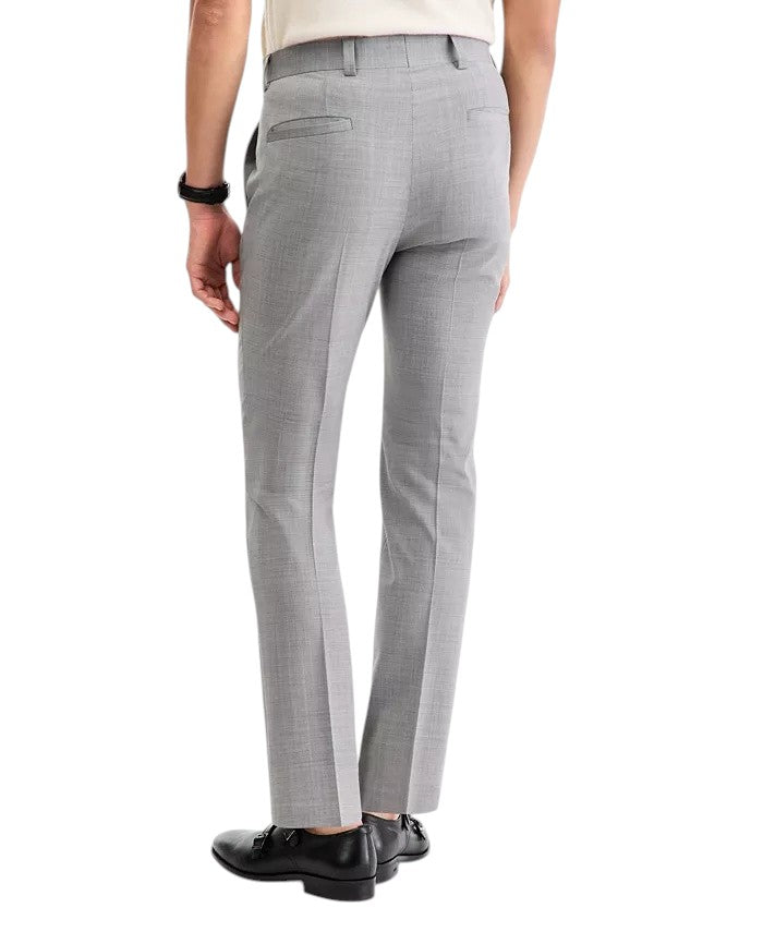 Hugo Boss Mens Slim fit Wool Dress Pants 30 / 30 Grey Solid