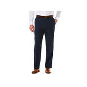 Haggar Mens Classic fit Dress Pants 40 / 32 Navy Blue Solid Stretch