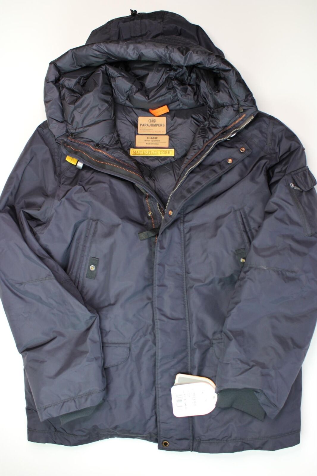 Parajumpers Mens Right Hand 730-Fill Power Down Jacket Coat XL Pencil Black