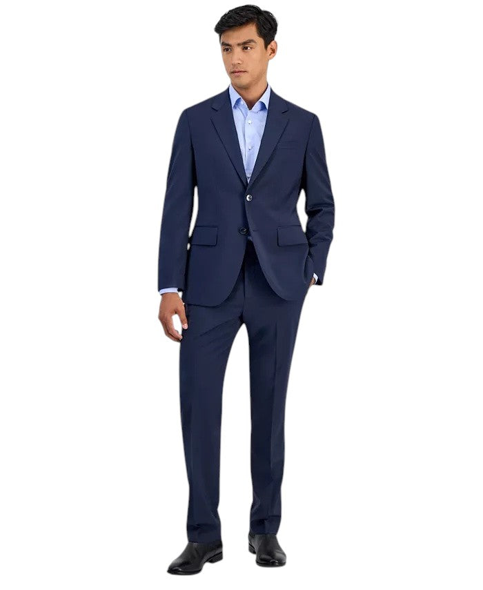 Hugo Boss Mens Modern fit Wool Sport Coat Blazer 38 R Blue Solid