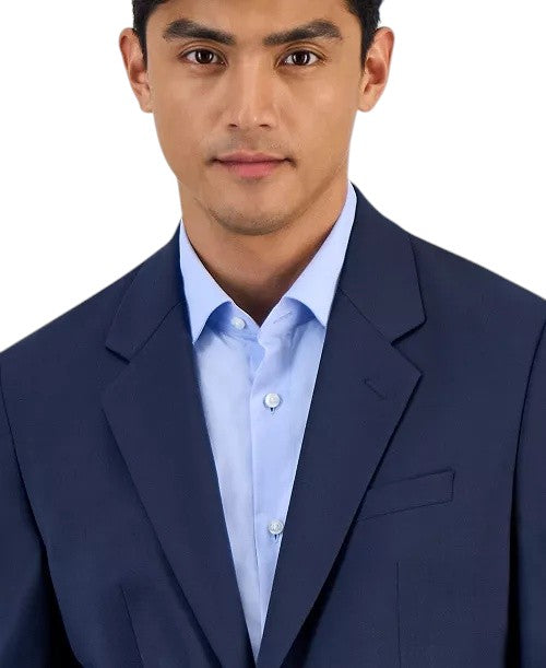 Hugo Boss Mens Modern fit Suit Jacket Blazer 42 S Navy Blue Solid Stretch