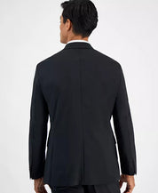 Hugo Boss Mens Modern fit Suit Jacket Blazer 44 S Black Solid Stretch