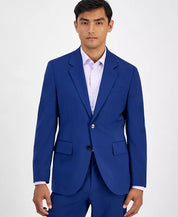 Hugo Boss Mens Modern fit Suit Jacket Blazer 38 R Blue Solid Stretch
