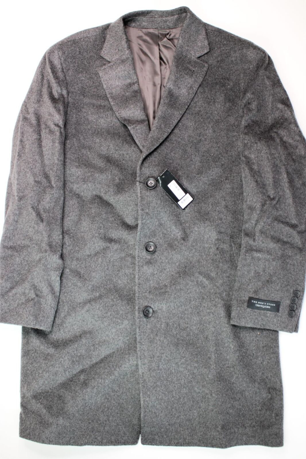 The Men's Store at Bloomingdale's 100% Cashmere Top Coat 44R Grey