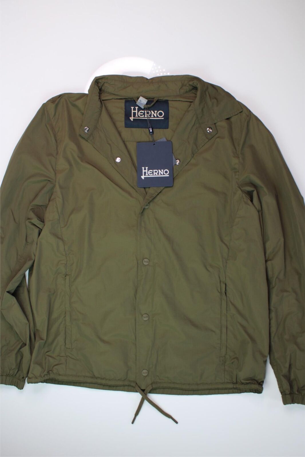 Herno Mens Coach's Jacket EU 56 US 46 Green