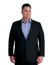Haggar Mens Classic fit Suit Jacket Blazer 58 R Black Solid