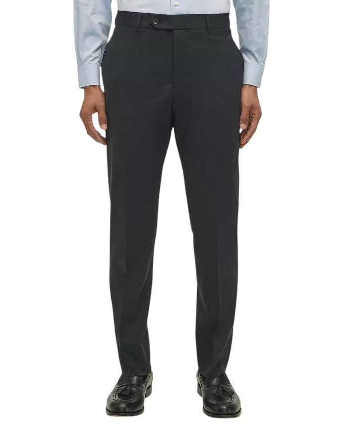 Brooks Brothers Mens Classic fit Wool Dress Pants 38 / 34 Charcoal Grey Solid
