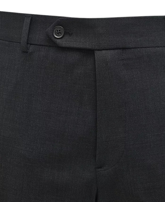 Brooks Brothers Mens Classic fit Wool Dress Pants 38 / 34 Charcoal Grey Solid