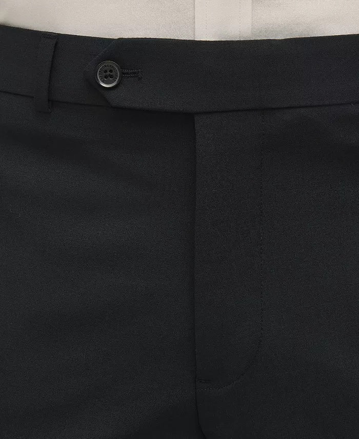 Brooks Brothers Mens Classic fit Wool Dress Pants 36 / 30 Black Solid