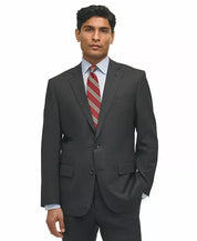 Brooks Brothers Mens Classic fit Suit Jacket Blazer 46 S Charcoal Gray Solid