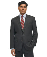 Brooks Brothers Mens Classic fit Wool Suit Jacket Blazer 50 R Charcoal Gray Solid