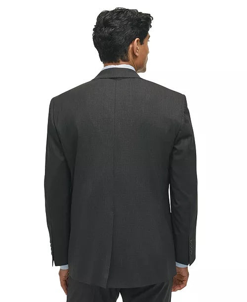 Brooks Brothers Mens Classic fit Suit Jacket Blazer 46 S Charcoal Gray Solid