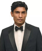 Brooks Brothers Mens Classic fit Tuxedo Jacket Blazer 42 R Black Solid