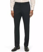 Brooks Brothers Mens Classic fit Wool Dress Pants 36 / 30 Black Solid