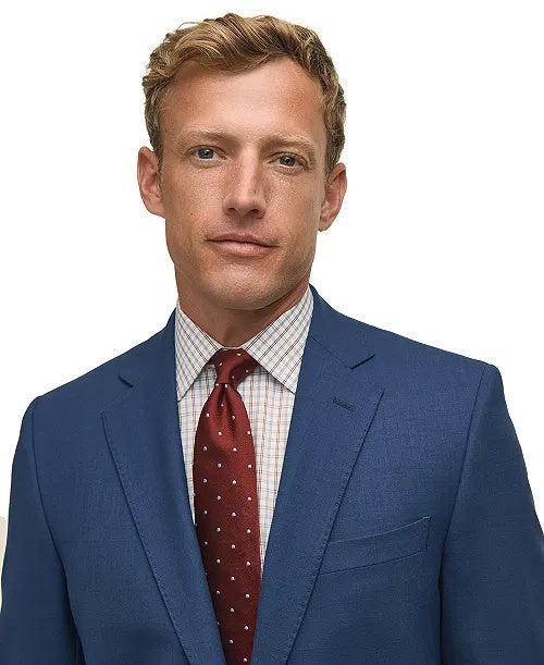Brooks Brothers Mens Classic fit Wool Suit Jacket Blazer 48 R Blue Solid