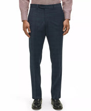 Brooks Brothers Mens Classic fit Wool Dress Pants 36 / 34 Navy Plaid Stretch