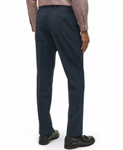 Brooks Brothers Mens Classic fit Wool Dress Pants 36 / 34 Navy Plaid Stretch