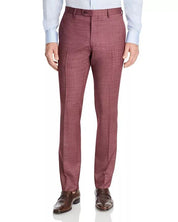 John Varvatos Star USA Mens Street Tic Weave Slim Fit Dress Pants Size 32 Red